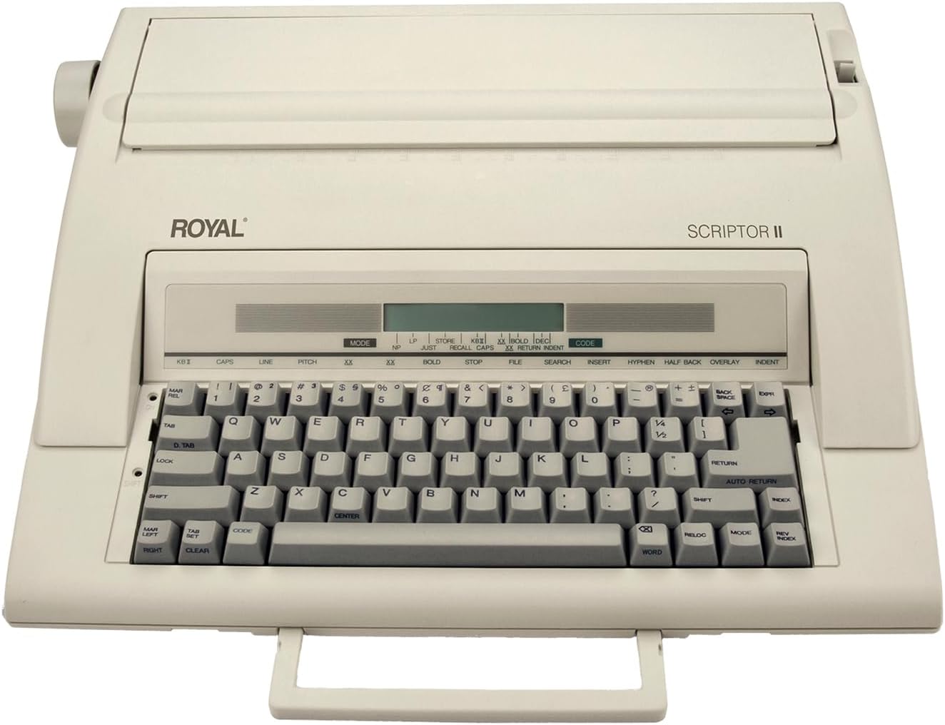 ROYAL 69147T Scriptor II Typewriter, White