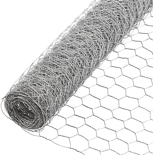YARDGARD 2 Inch Poultry Netting, Chicken Wire Fence, 20 Gauge Galvanized Steel, Rabbit Fencing, Bird Enclosures, Garden Protection and Plant Support, 48 Inches x 150 Feet