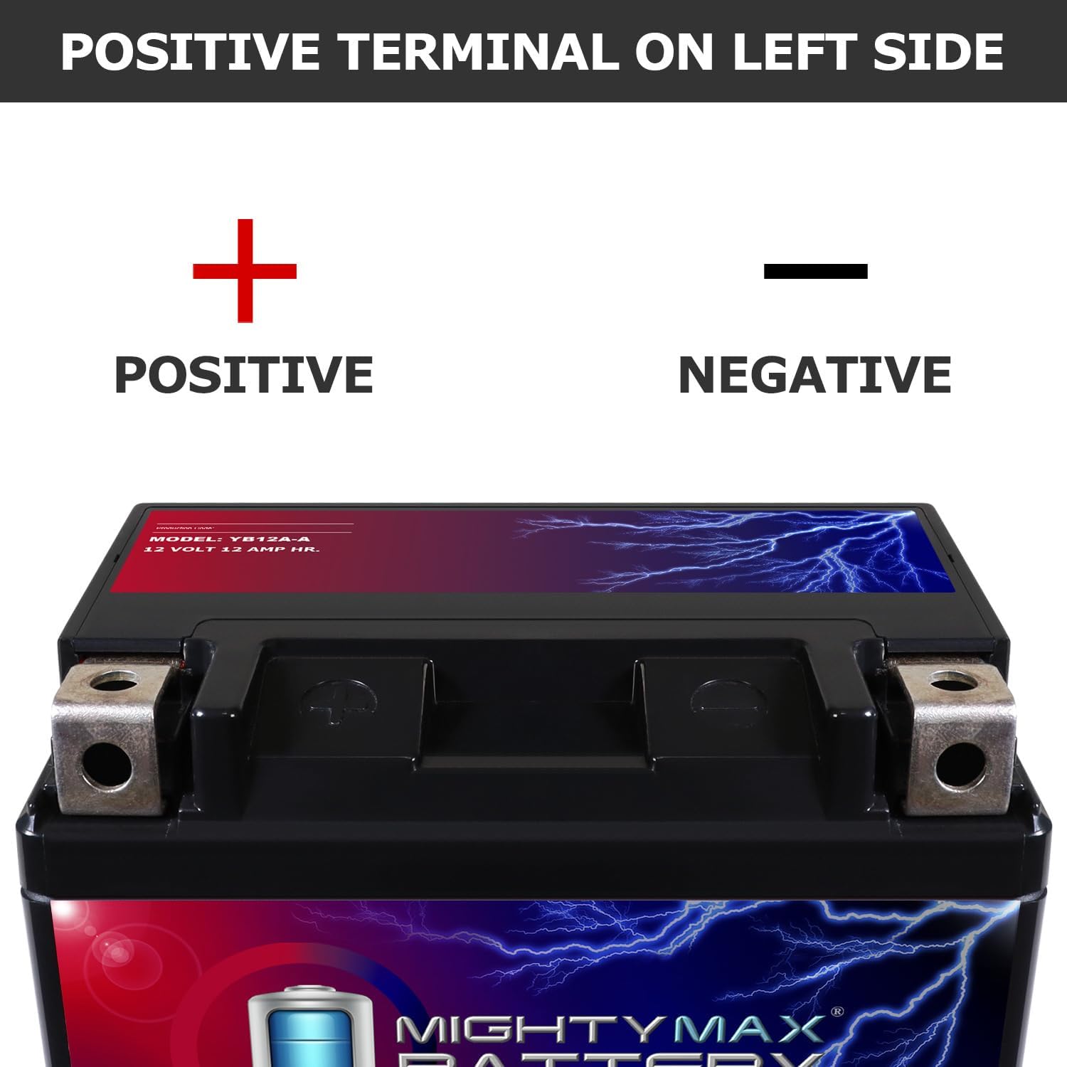 Mighty Max Battery YB14L-A2 -12 Volt 12 AH, 210 CCA, Rechargeable Maintenance Free SLA AGM Motorcycle Battery