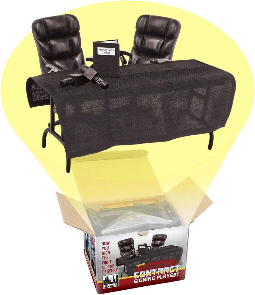 Breakable Contract Signing Playset for Wrestling Action Figures | Stage Dramatic Contract Signings