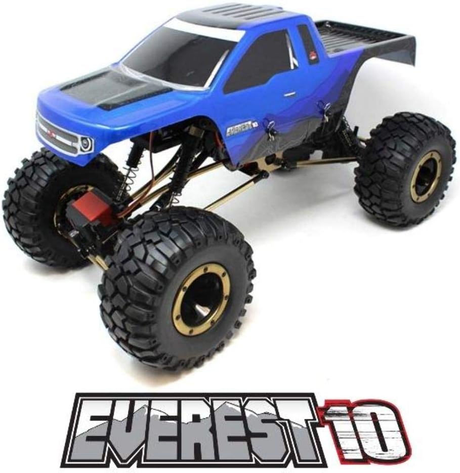 Redcat Racing Everest-10 Electric Rock Crawler with Waterproof Electronics, 2.4Ghz Radio Control (1/10 Scale), Blue/Black