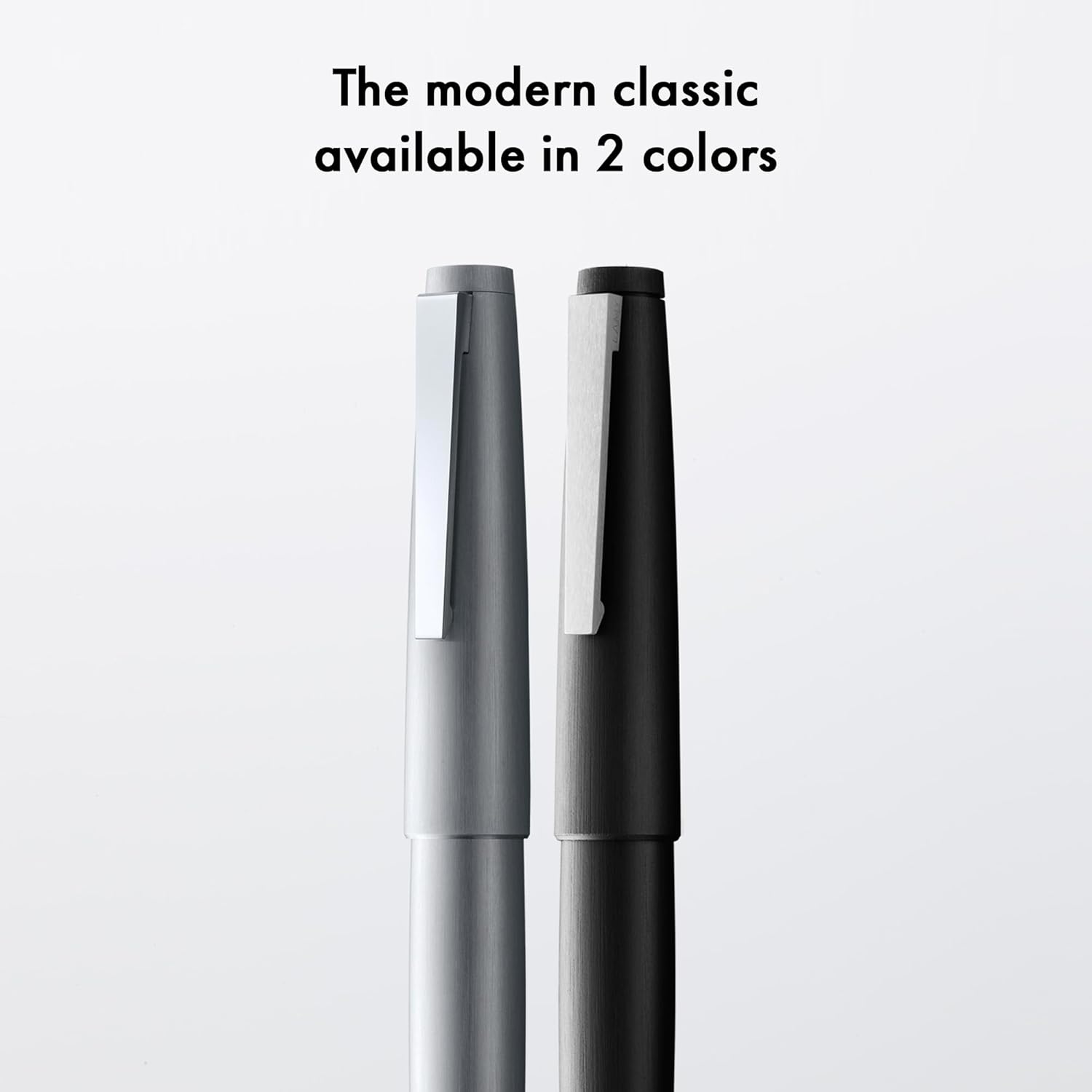 Lamy 2000 black - elegant Fountain Pen in robust fibreglass barrel - 14 ct. gold nib, partially platinum-plated - nib size F