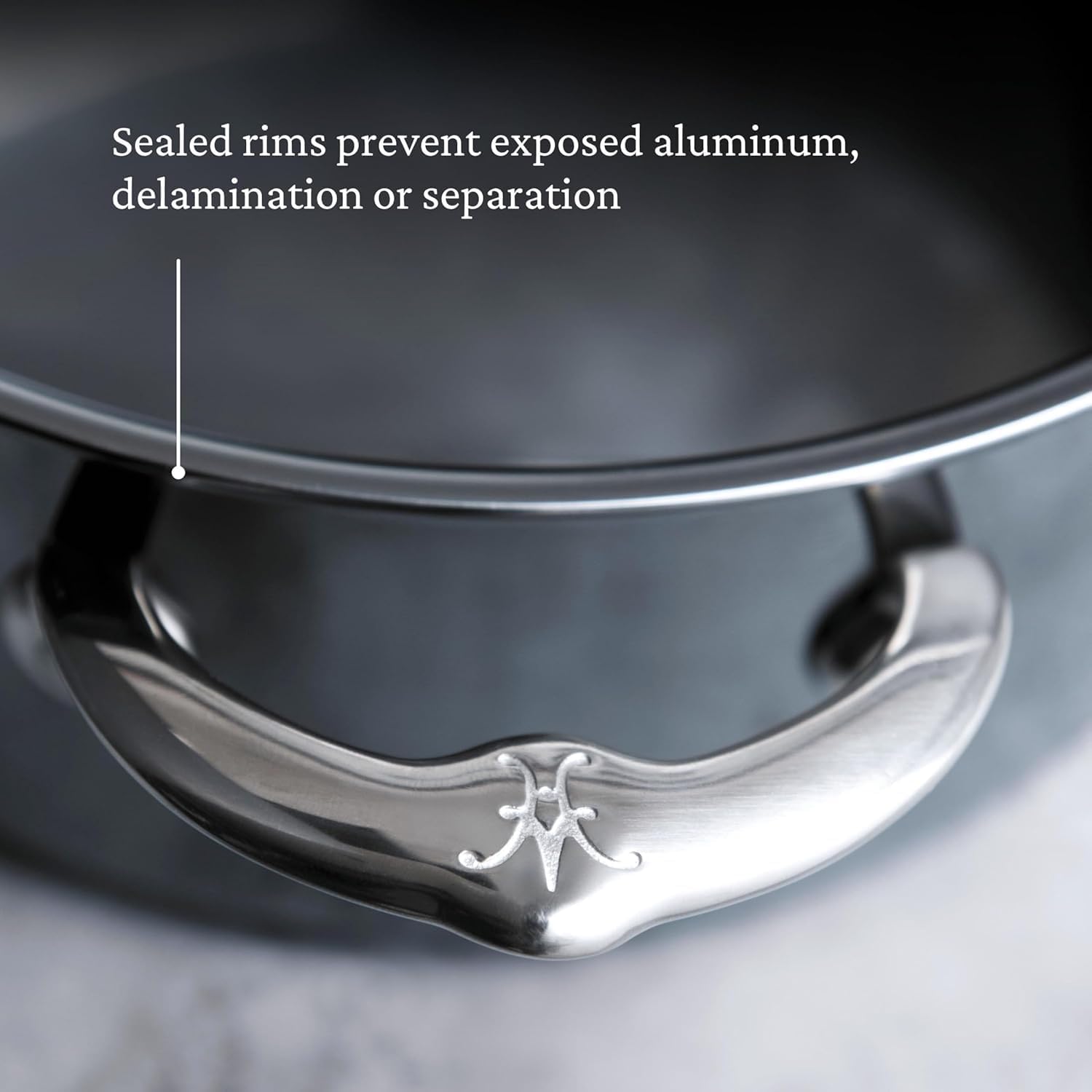 Hestan NanoBond Molecular Titanium 5-Piece Cookware Set - PFAS-Free Stainless Steel, 4x Stronger, 1050°F Safe, Induction Compatible