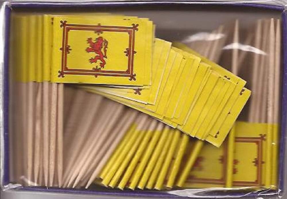 One Box of 100 Nicaragua Toothpick Flags, 100 Small Mini International Flag Cupcake Toothpicks or Cocktail Picks
