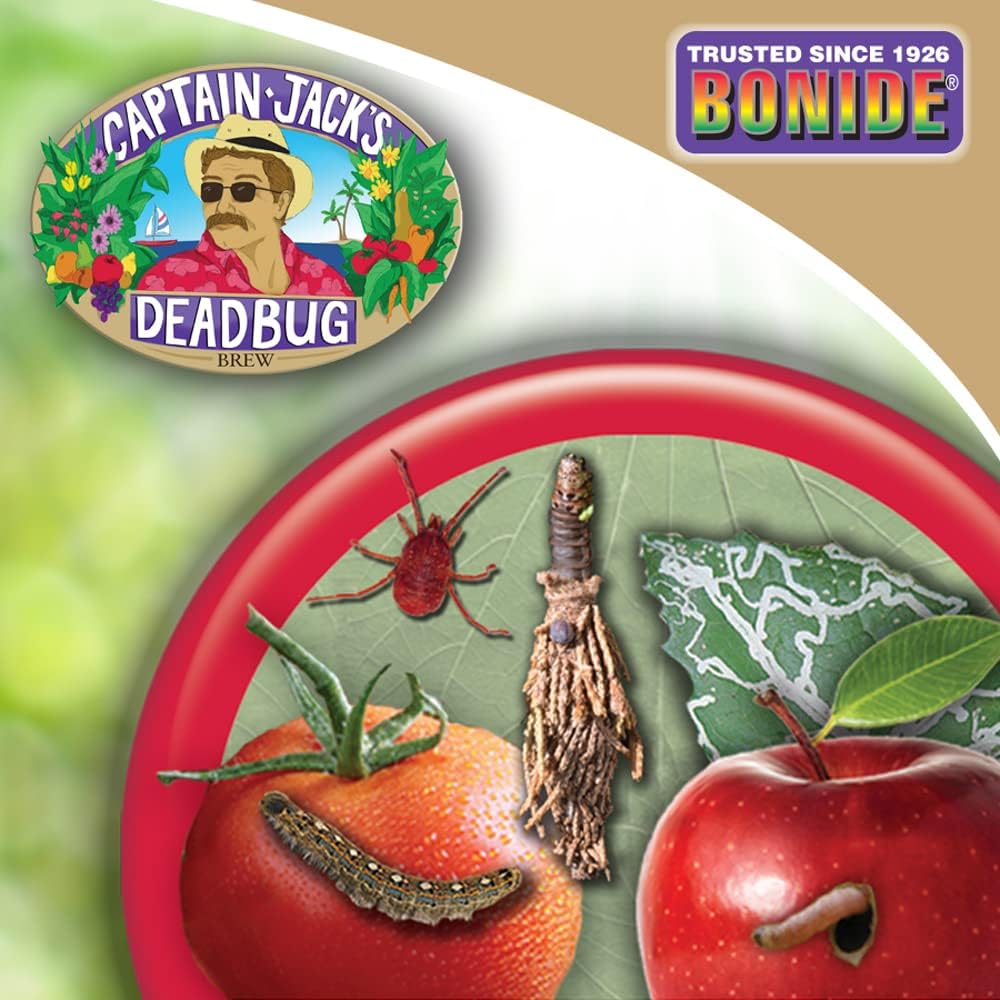 Bonide Captain Jack's Deadbug Brew, 32 oz Concentrate Outdoor Insecticide and Mite Killer for Organic Gardening | Outdoor Insecticide and Mite Killer, For Organic Gardening