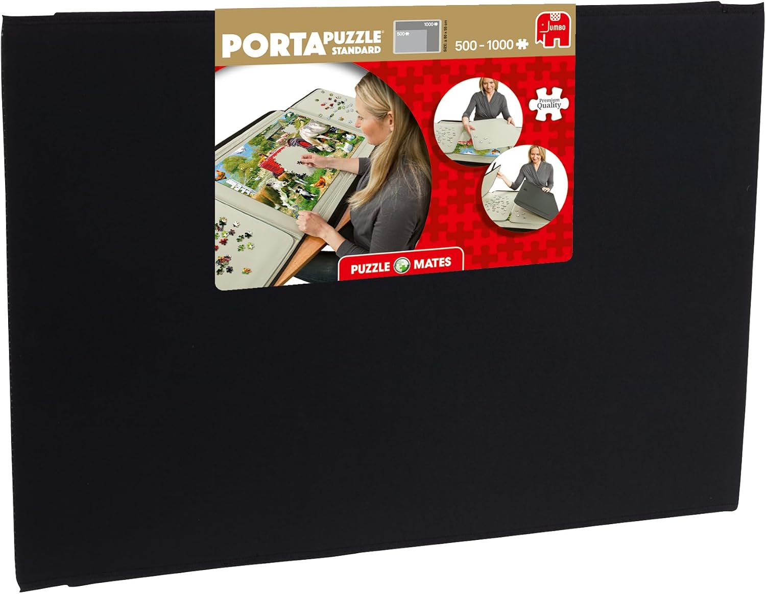 Jumbo, Puzzle Mates, Portapuzzle - Standard 1,000 Piece, Jigsaw Puzzle Accessories