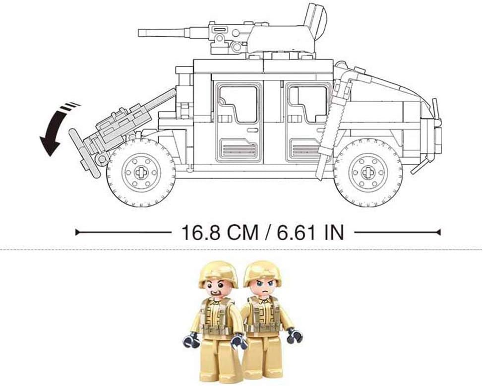 Military Vehicle Building Toy for Age 6 7 8 9 10 11 12+, Battle Brick, Compatible with Major Brand