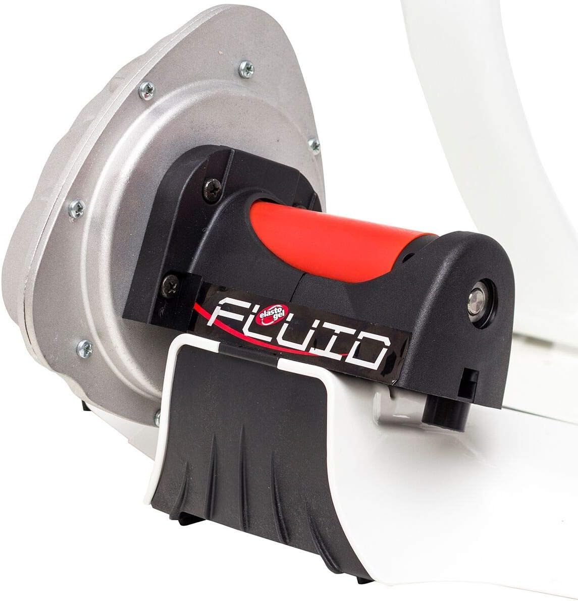 Elite Unisex - Adult Roller Trainer Cubo Power Fluid 2012/2013 Exercise Bike, Silver/White, One Size
