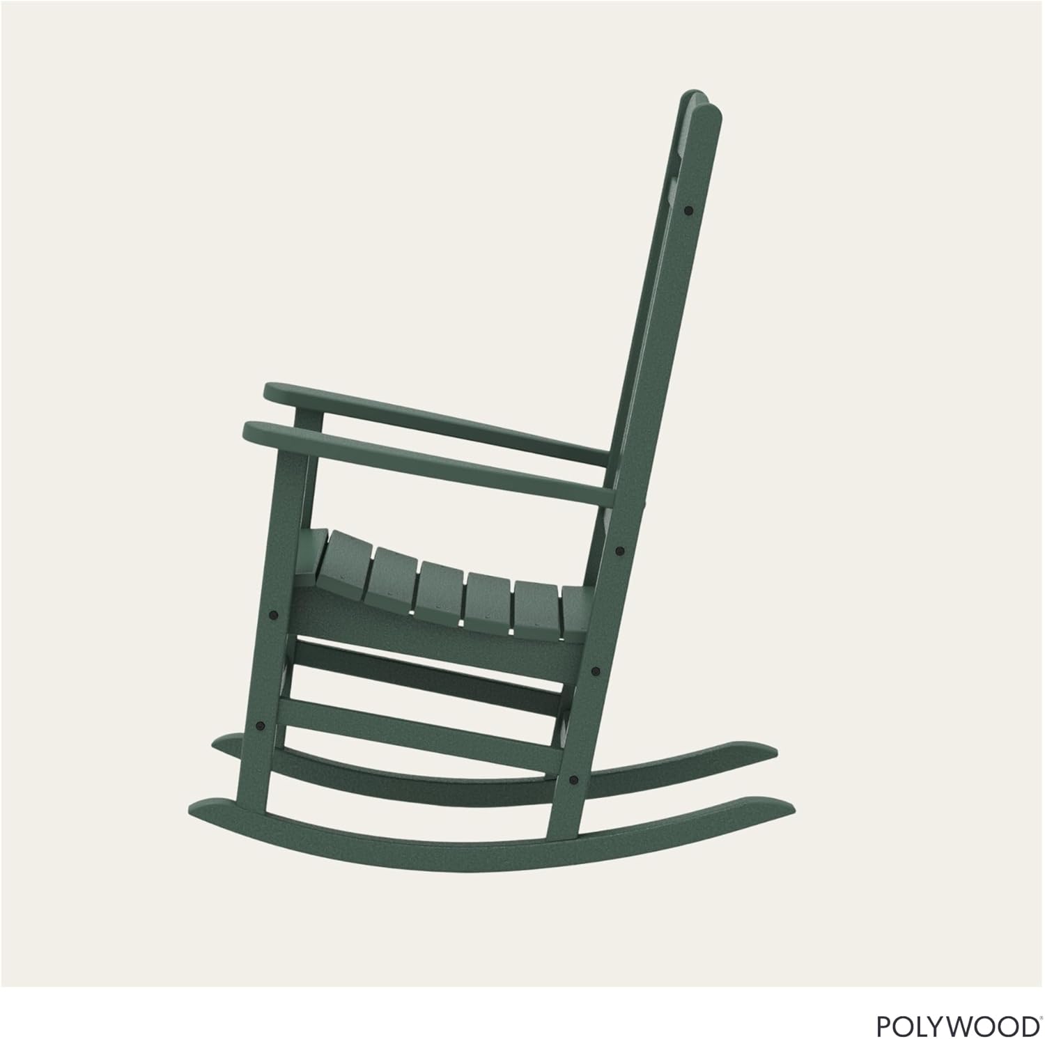 POLYWOOD Presidential Rocking Chair in White
