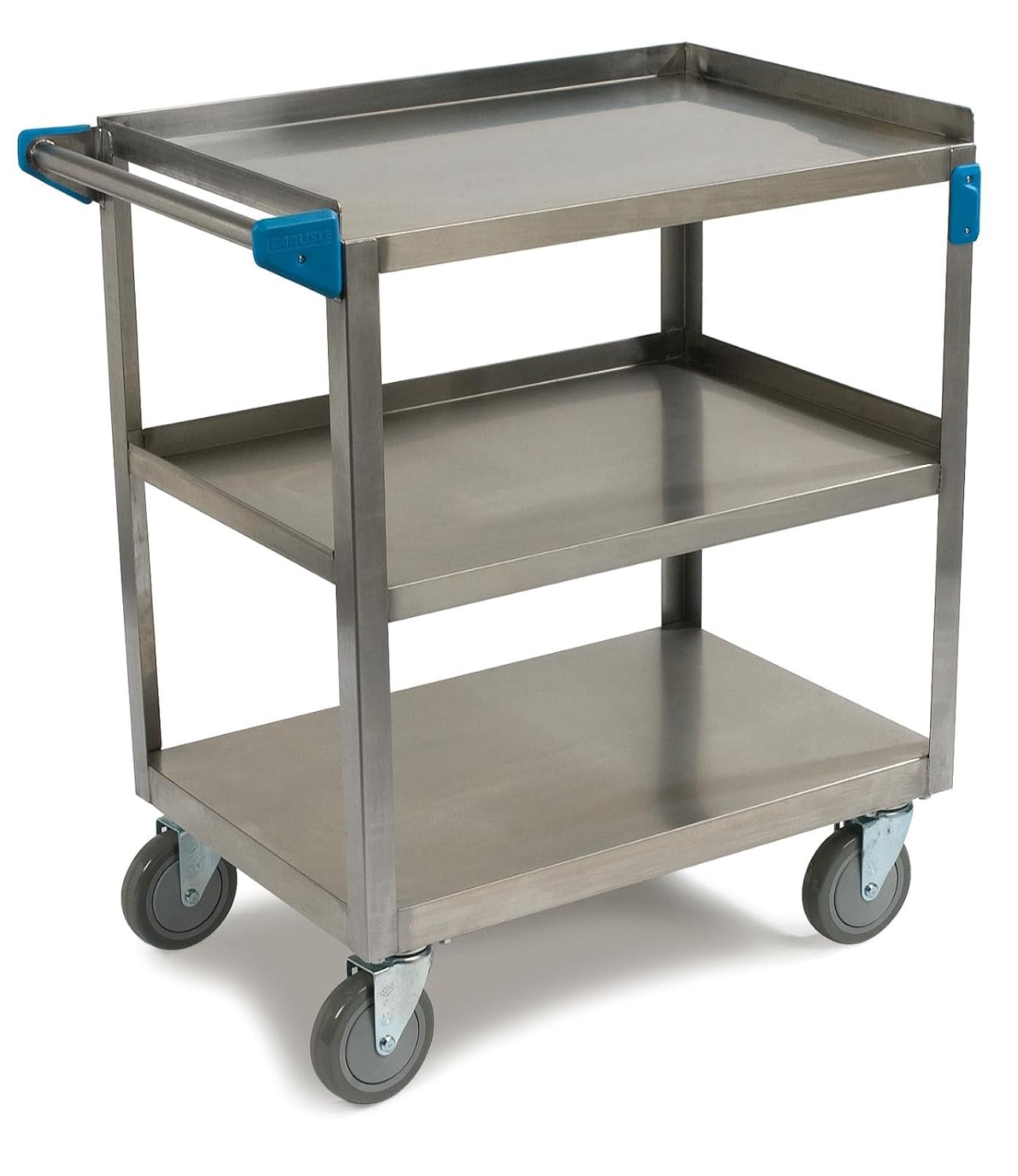 Carlisle FoodService Products UC5032135 3 Shelf Stainless Steel Utility / Service Cart, 500 Pound Capacity, 35" Long x 21" Wide x 36" HIgh, Large