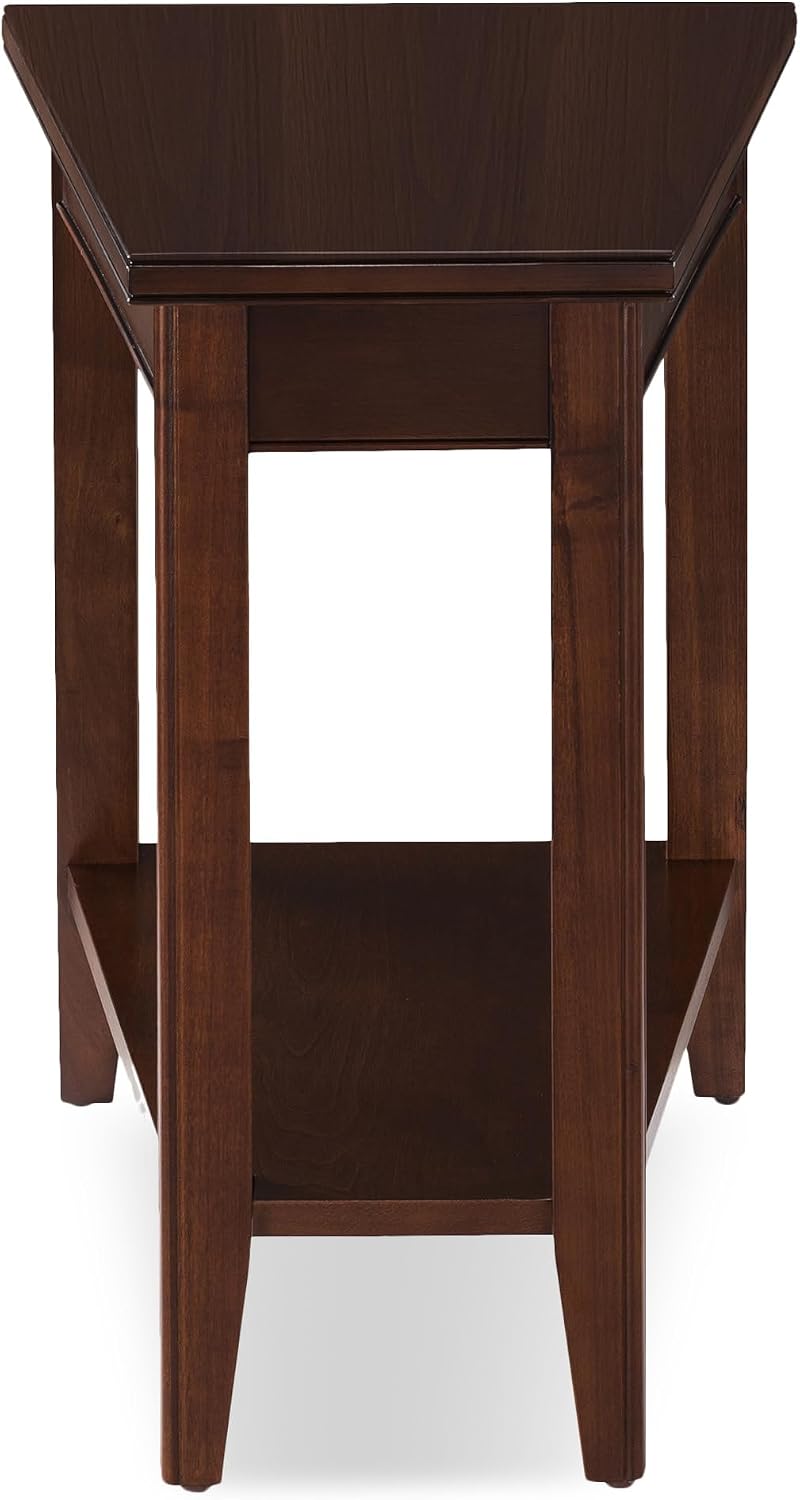 Leick Home Delton Wedge End Table, 17", Sienna