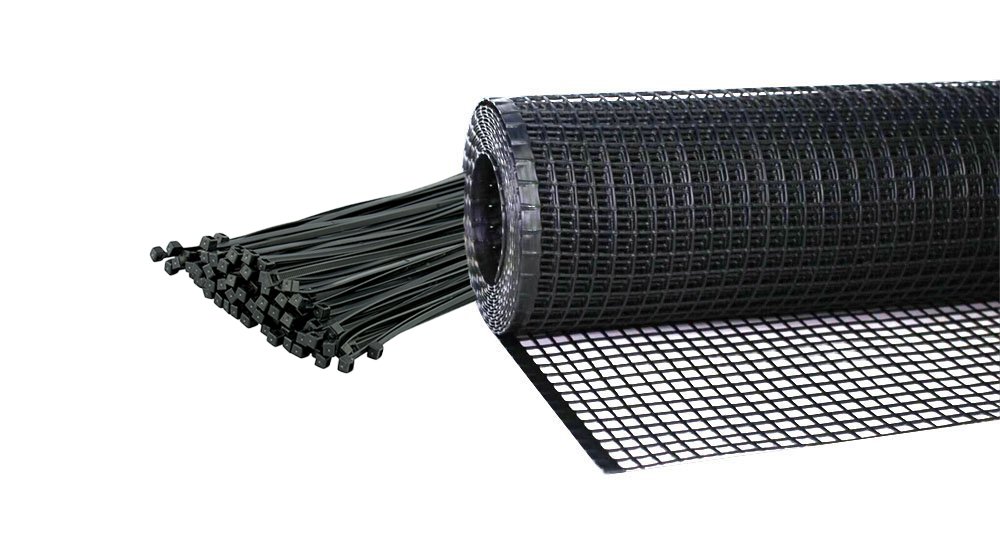 KidKusion Heavy Duty Deck Guard, Black - 10' L x 3' H | Made in USA, Indoor/Outdoor Balcony and Stairway Deck Rail Safety Net, Child Safety