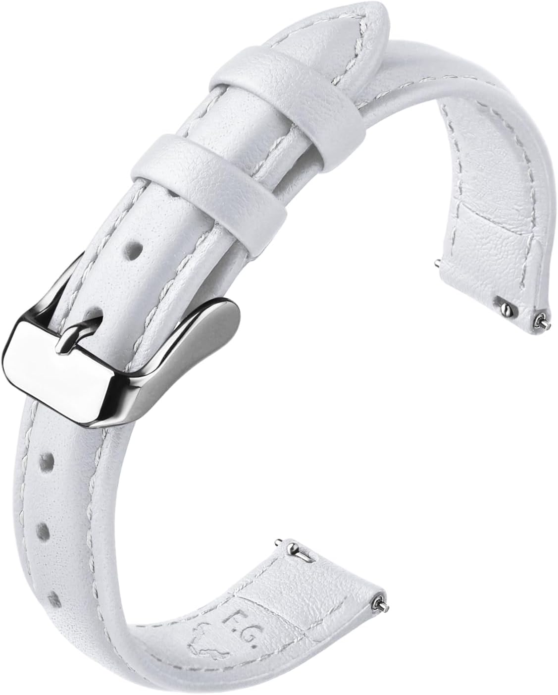 Fullmosa 22mm Quick Release Leather Watch Band for Garmin Samsung Galaxy | Strap for Garmin Vivoactive 4 45mm,Garmin Venu 4(45mm)/Venu 3/Venu 2,Samsung Galaxy Women Men, Red&Silver Buckle