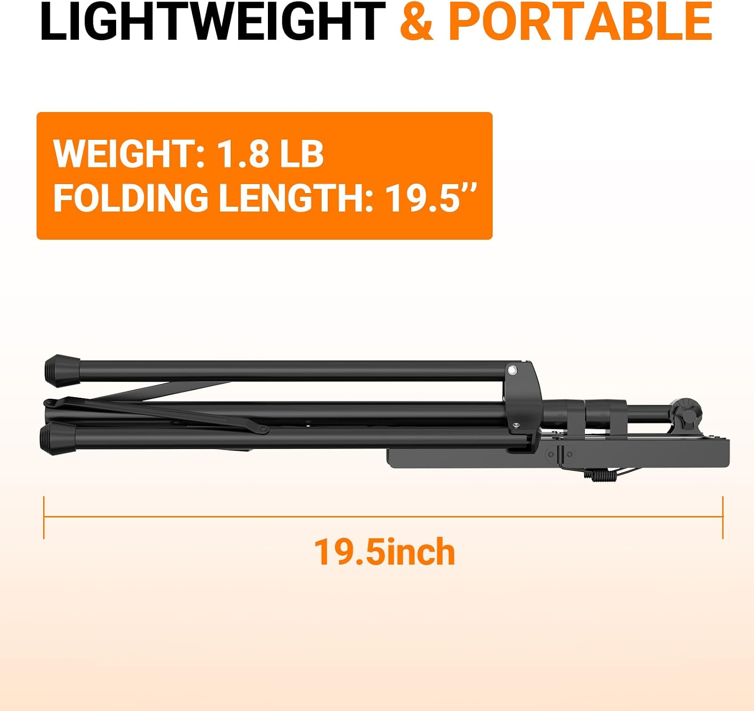 IRONTREE Sheet Music Stand with Clamp and Carrying Bag - 2 in 1 Dual-Use Desktop Book Stand, Portable and Lightweight