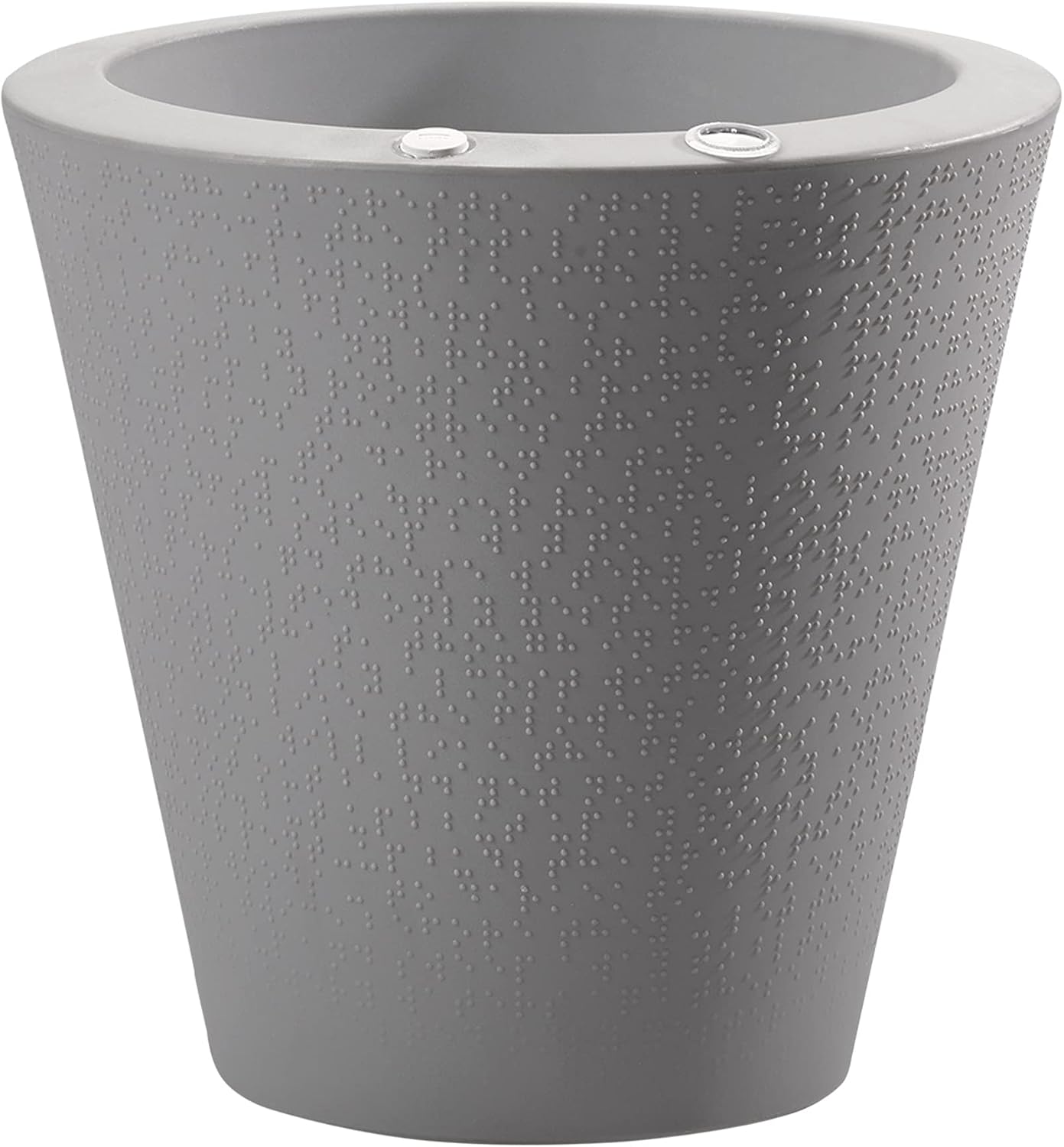 Crescent Garden Dot TruDrop Indoor/Outdoor Planter, Self-Watering Plant Pot, 20 Inches, (Mocha)