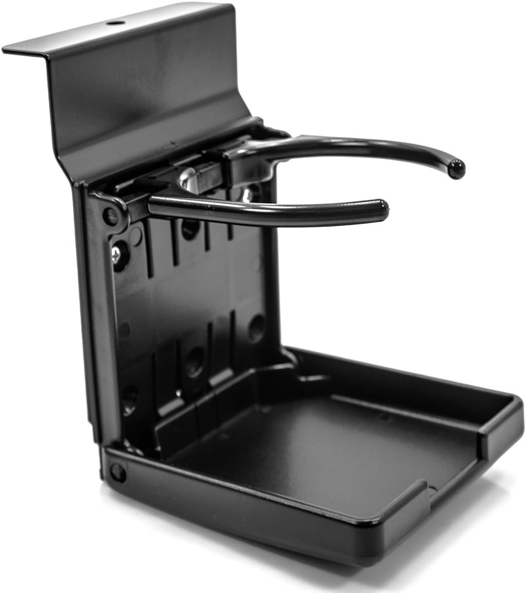 Pride Mobility Cup Holder Folding Go-Go Scooter C-Style Molded Seat Armrest Black