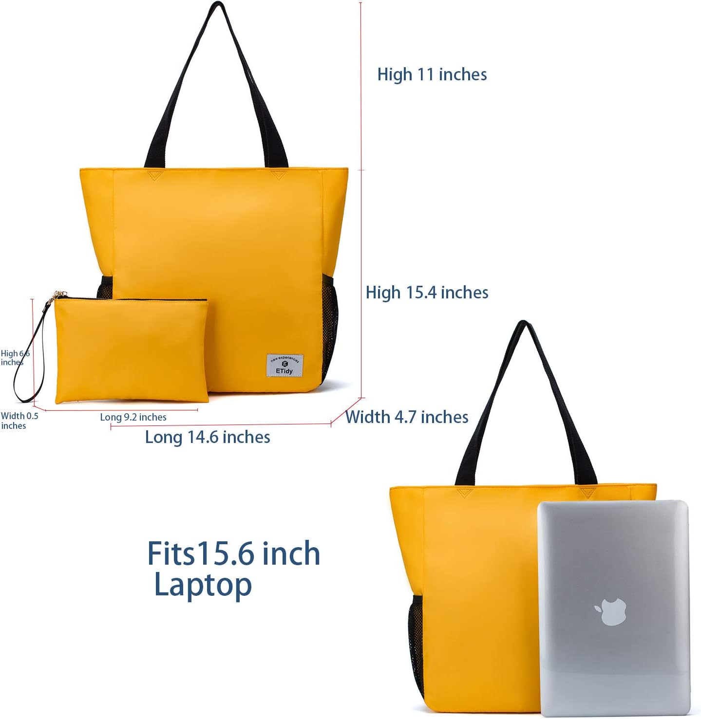 ETidy Large Capacity Foldable Tote Bag With Zipper