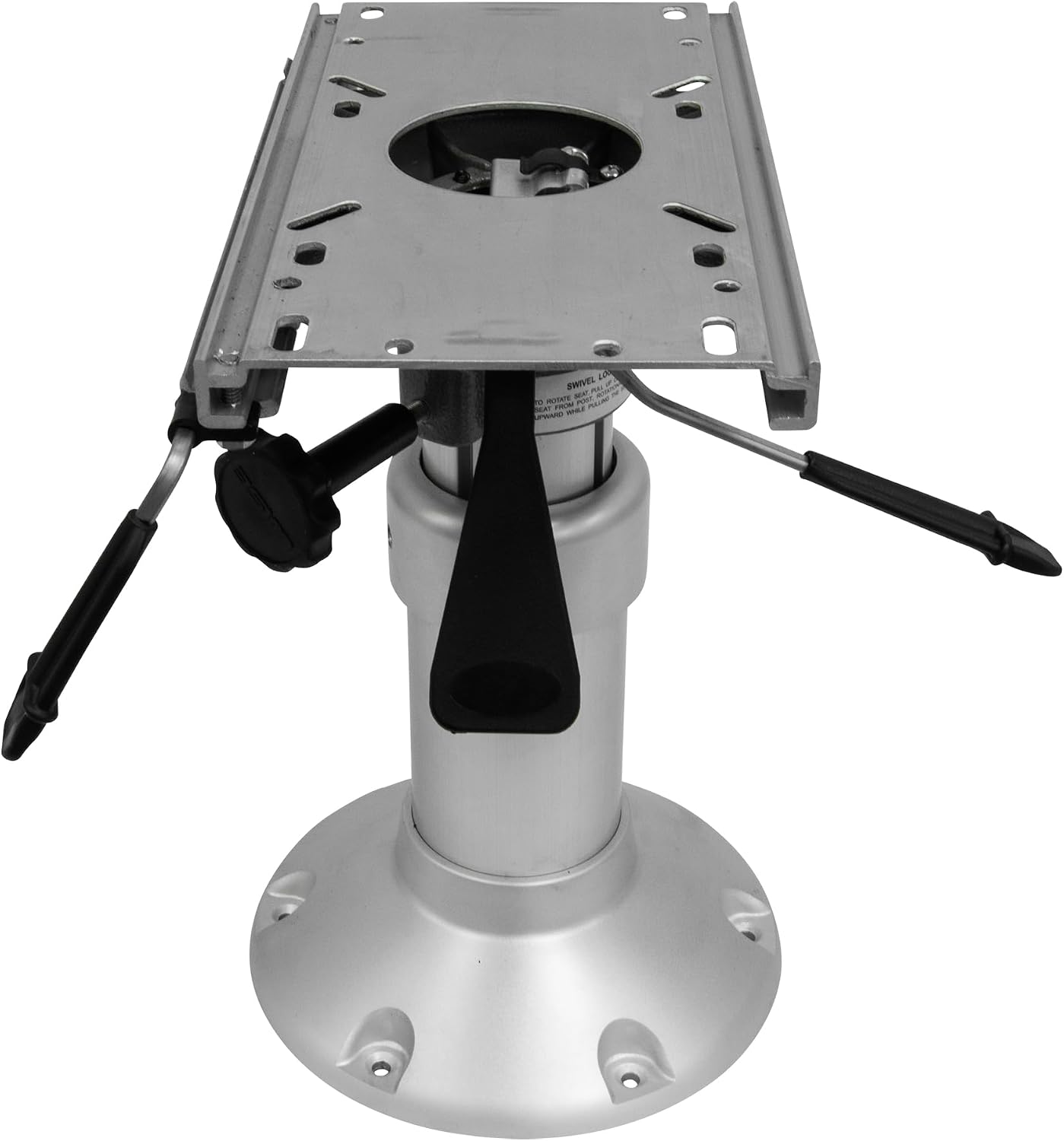 Wise 8WP145 Heavy Duty Mainstay Air Power Pedestal with Locking Swivel and Slide | Air-powered height adjustment 14.5 to 20 in, 2-7/8 in post