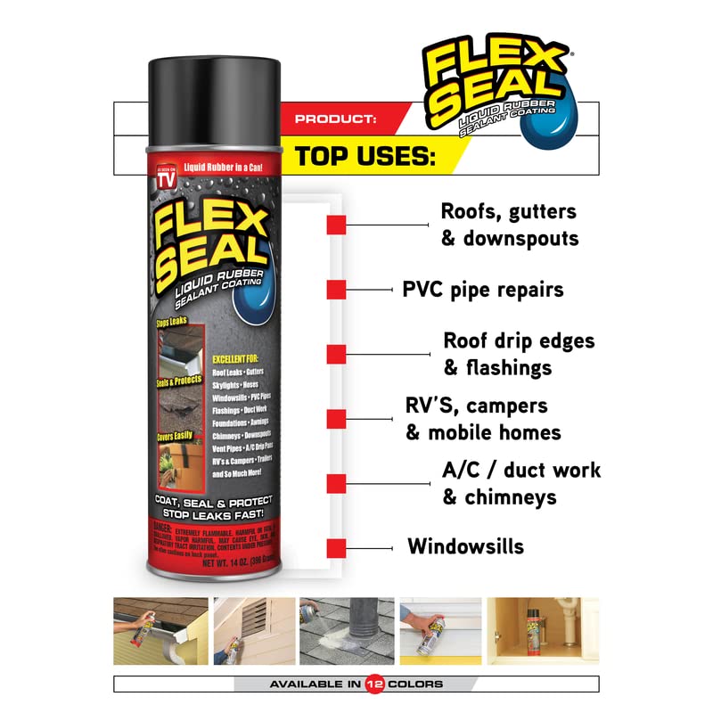 Flex Seal Clear Rubber Spray Sealant 2 oz.
