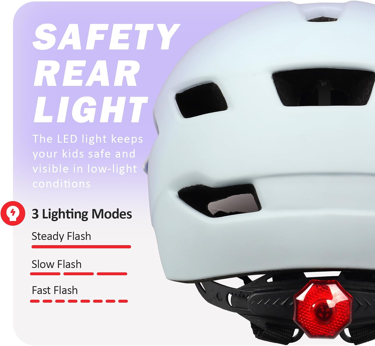 Kids Bike Helmet, Toddler Youth Helmet for Boys Girls, Ages 3-5, 5-8, 8-14