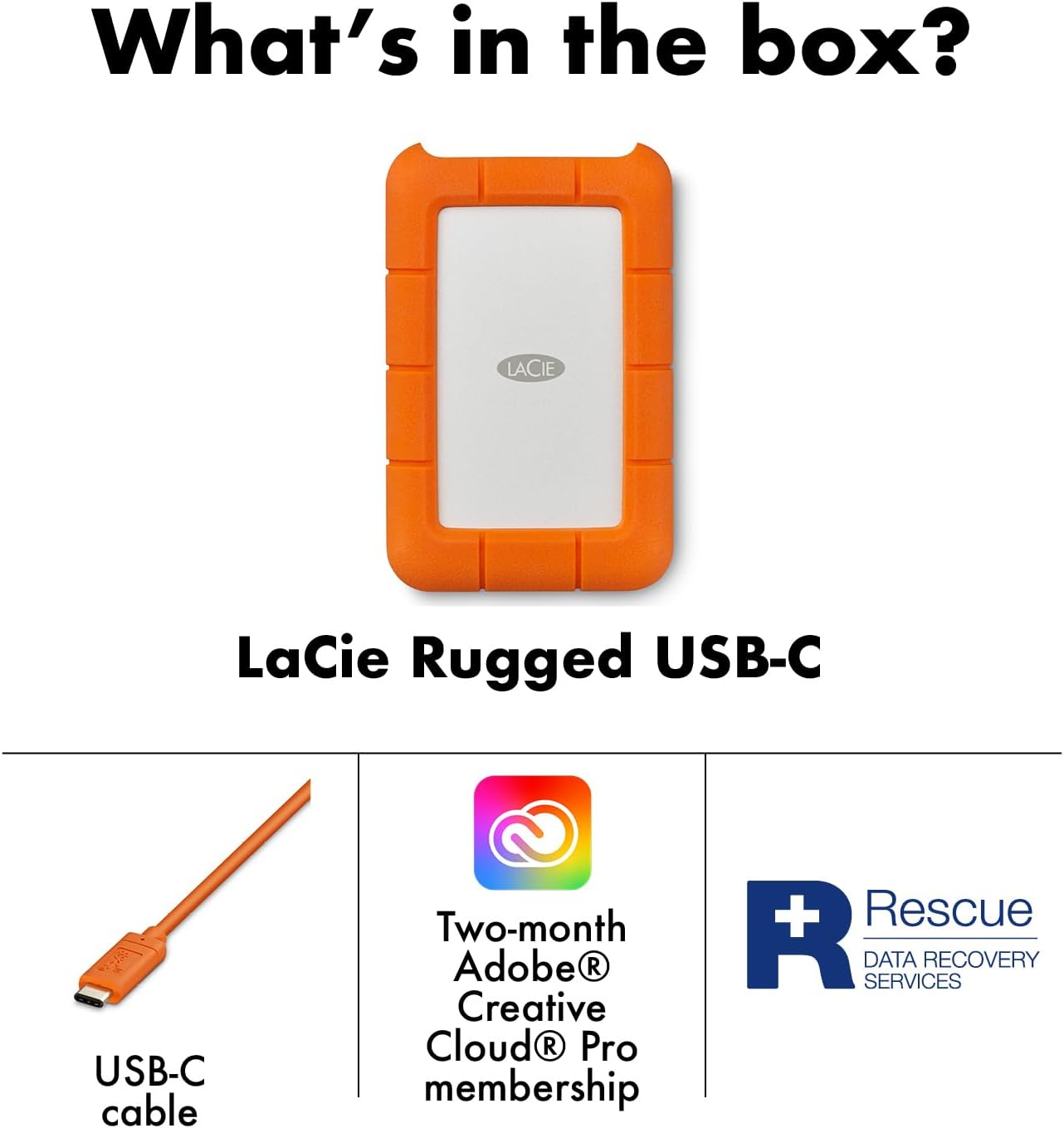 Seagate Rugged STFR5000800 5 TB External Hard Drive, Portable | Up to 130MB/s, 130MB/s, 5TB storage