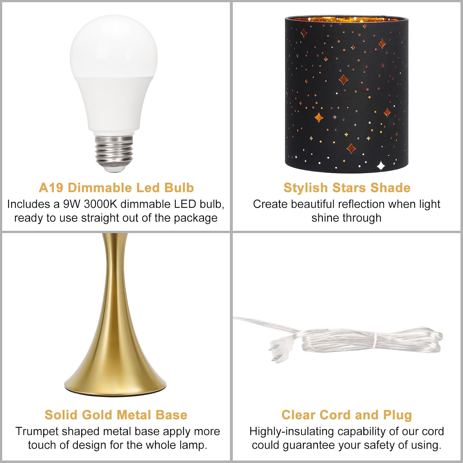 3 Way Touch Control Table Lamp