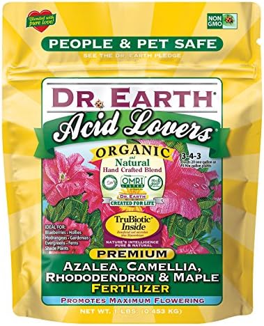 Dr. Earth Organic & Natural MINI Acid Lover Azalea, Camellia, Rhododendron & Maple Fertilizer ( 1 lbs )