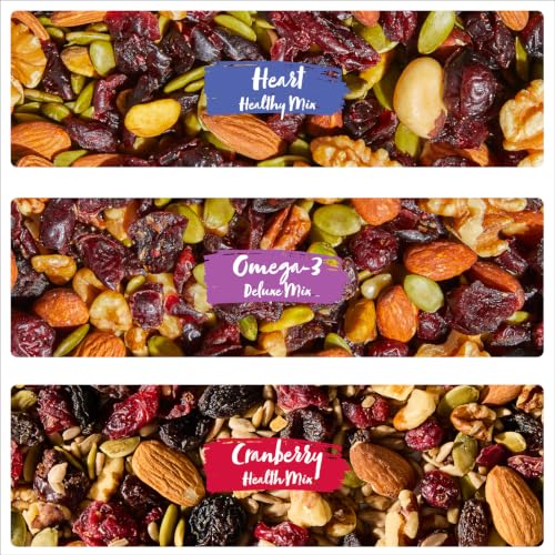 Nature's Garden Organic Trail Mix Snack Packs - 57.6oz (48 x 1.2oz Individual Servings) Trail Mix Variety, Energy Boosting, Heart Healthy