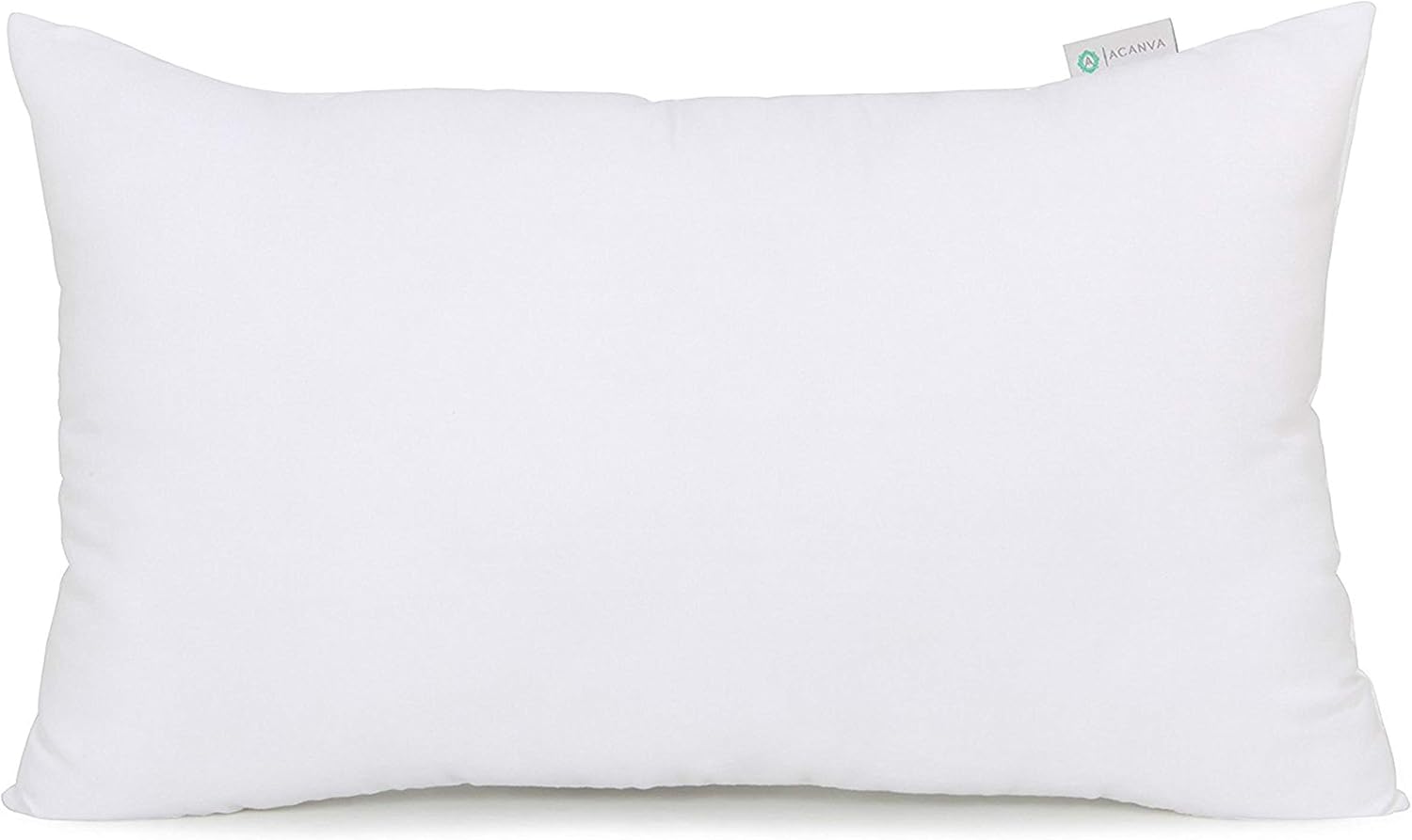 Acanva Polyester Decorative Rectangle Throw Pillow Inserts, Hypoallergenic Form Stuffer Cushion Sham Filler, 16x26, White, 1 Count (Pack of 1)