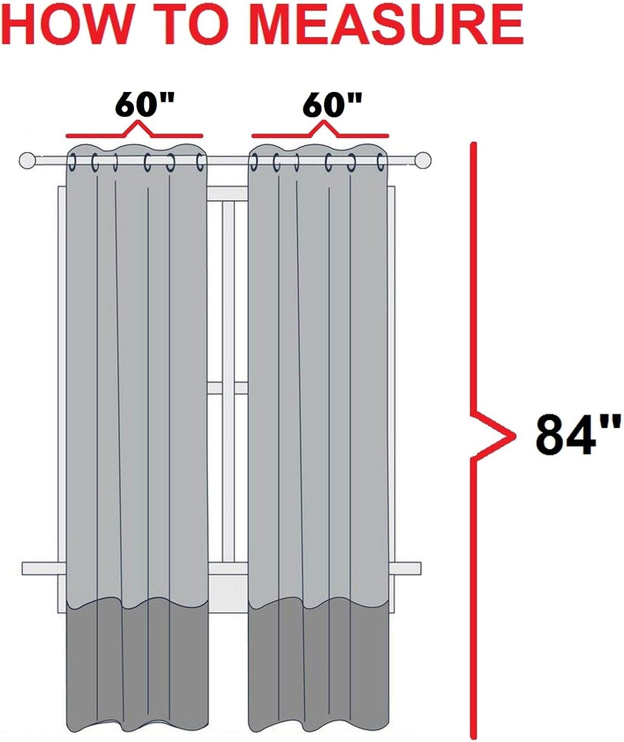 Elegant Comfort Luxury Sheer Curtains, Window Treatment Curtain Panels with Rod Pocket for Kitchen, Bedroom and Living Room (55 x 216-inches Long)