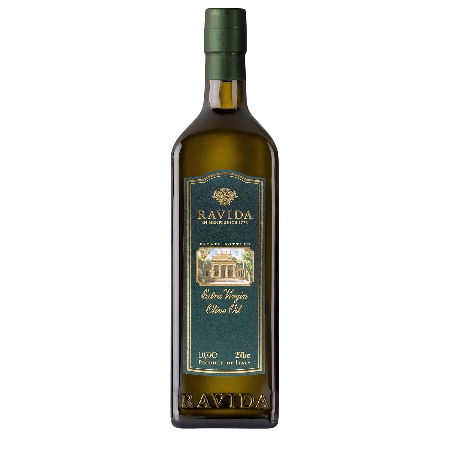 Ravida Extra Virgin Olive Oil, 25 Fl Oz– Multi Award-Winning Sicilian EVOO, Cold Extracted, Medium Fruity, Premium First Cold Pressed Olive Oil