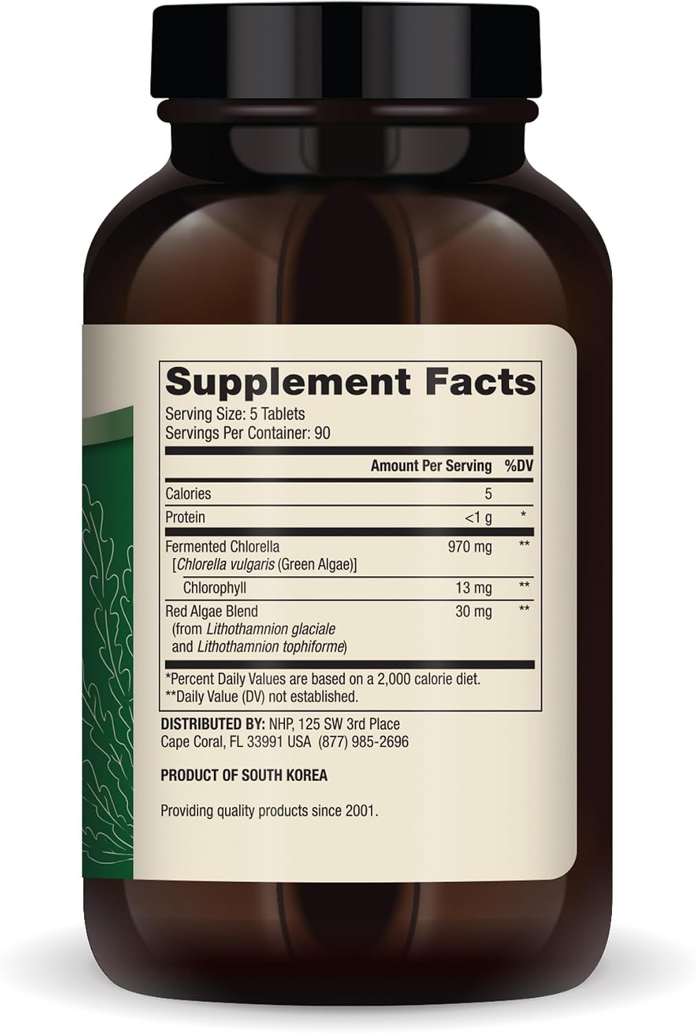 Dr. Mercola Fermented Chlorella - Supports Normal Detox & Cellular Energy - with Chlorophyll & Trace Minerals - Vegan - Non-GMO - 1 g - 450 Tablets