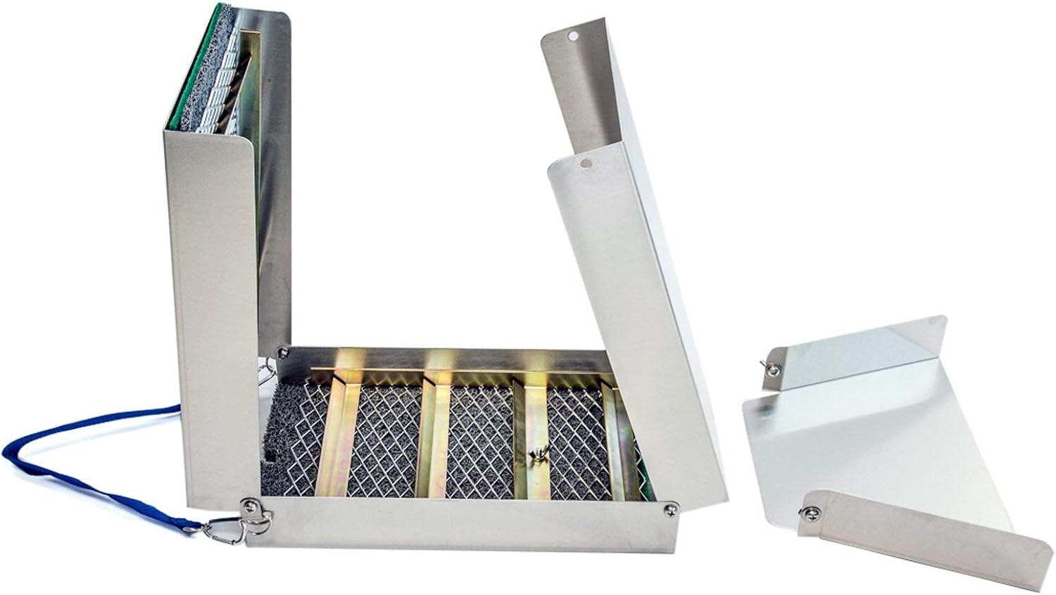 ASR Outdoor 50" Aluminum Folding Sluice Box for Gold Prospecting Backpack Set, Black