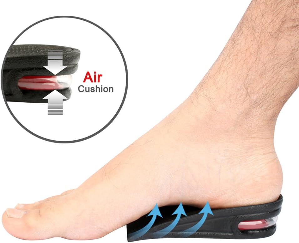 Air up Height Increase Shoe Heel Lift Inserts for Men and Women (3 Layers, 2.5" UP)