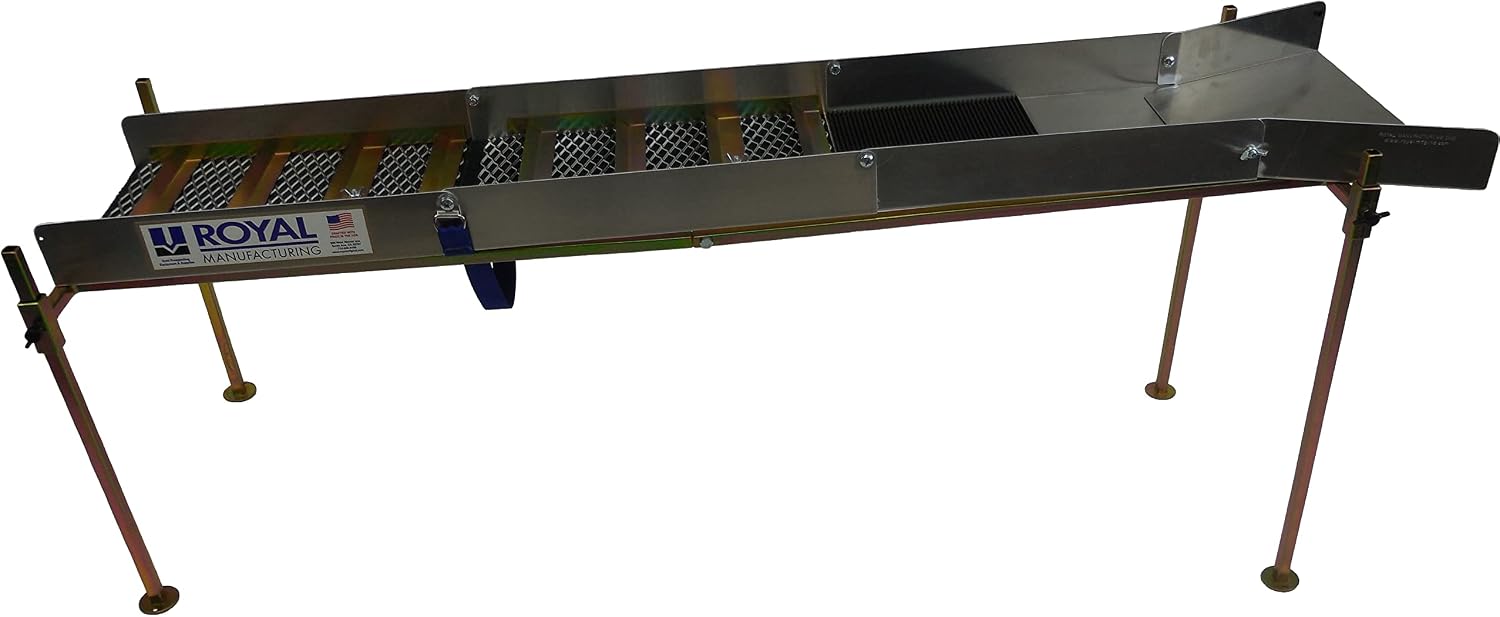 Self-Locking Backpacking Stream Sluice Box Combo with Stand