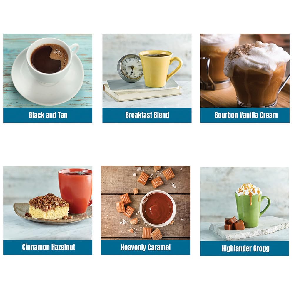 Door County Coffee Gourmet Flavored Sampler Pack, Ten 1.5 oz Bags