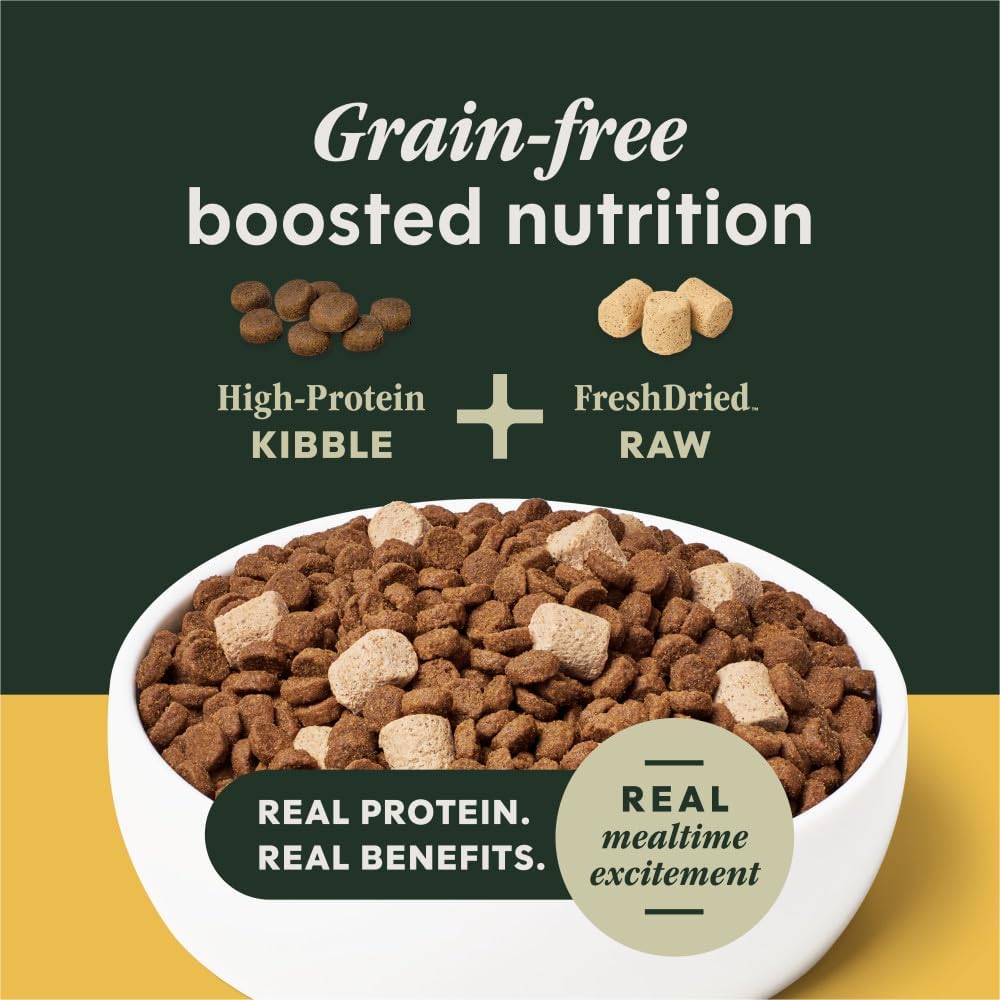 Instinct RawBoost Small Breed, Dry Dog Food + Freeze Dried, Chicken, 10 lb | High-protein kibble with FreshDried raw bites, nutrition for healthy weight, calcium for strong bones & teeth, grain-free