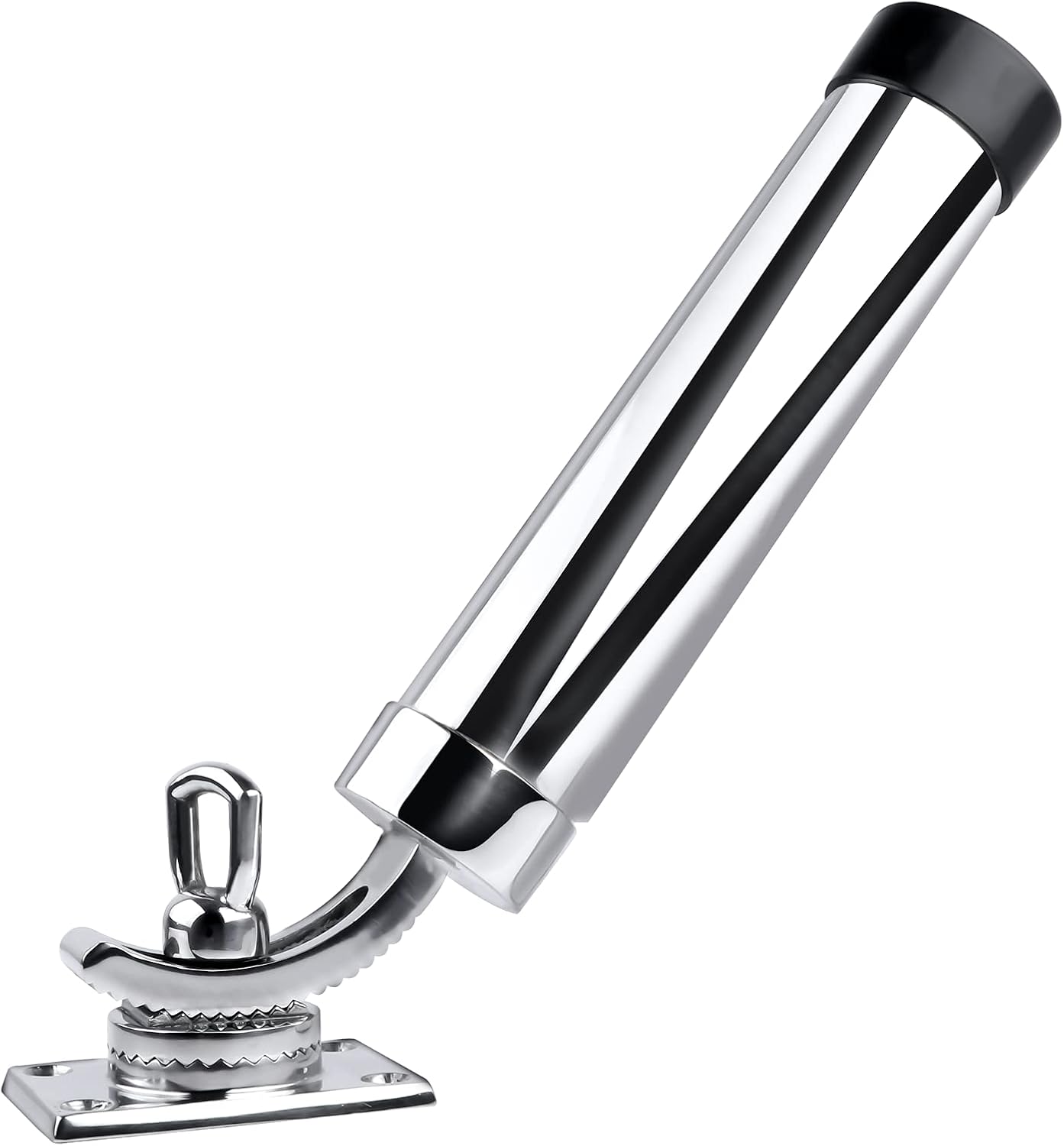 Deck Mount Fishing Rod Holder, Marine Grade Stainless Steel Adjustable Fishing Rod Holders, Support for Marine Boat Yacht