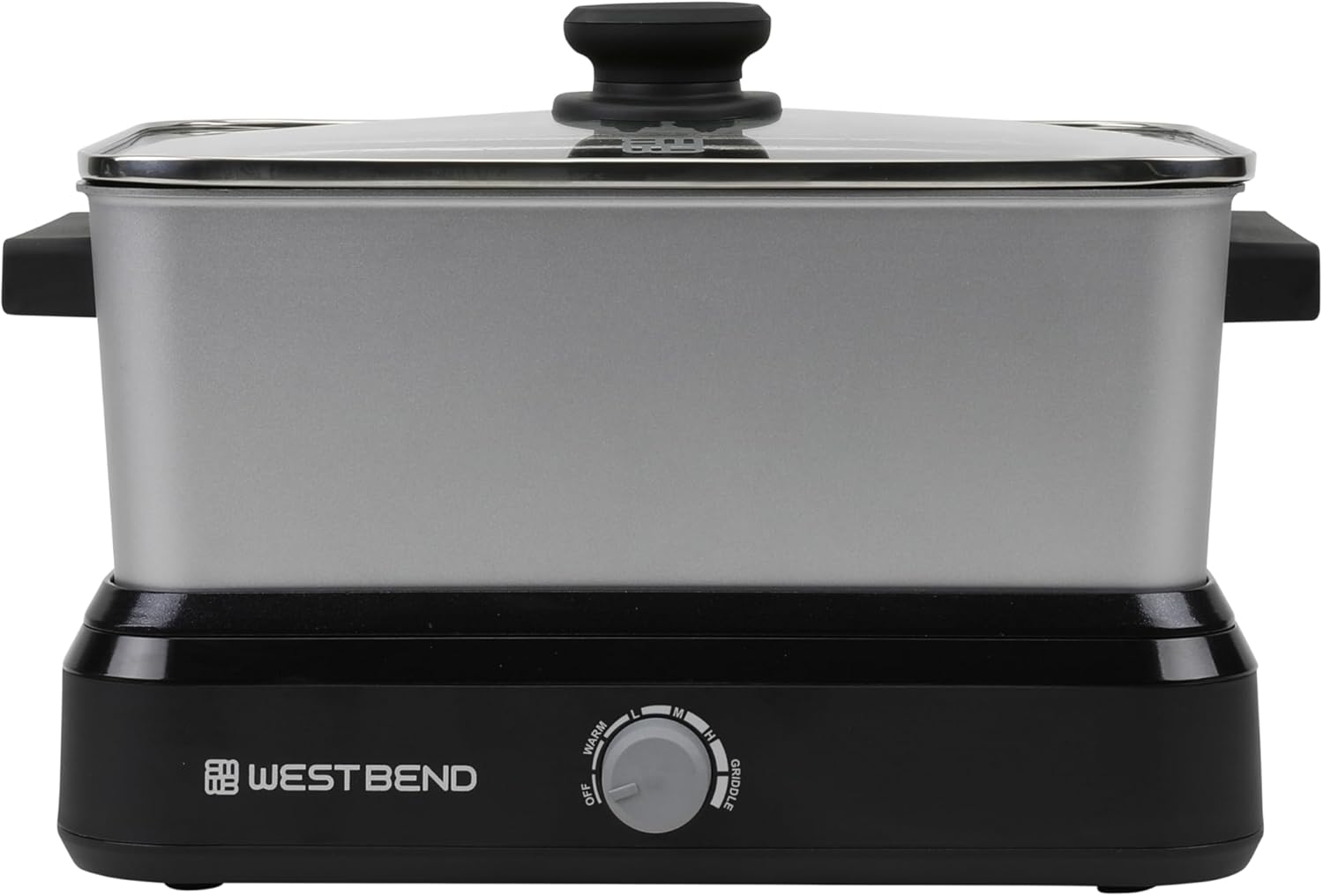 West Bend Versatility Slow Cooker Large Capacity Non-stick Cooking Vessel & Variable Temperature Heating Base Includes Travel Lid and Storage Bag