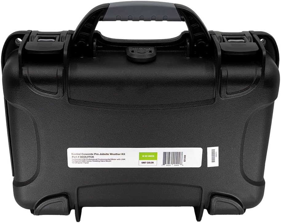 Kestrel 5200 Concrete Pro Jobsite Weather Kit | Includes the Kestrel 5200 Environmental Meter with LiNK, Rotating Vane Mount