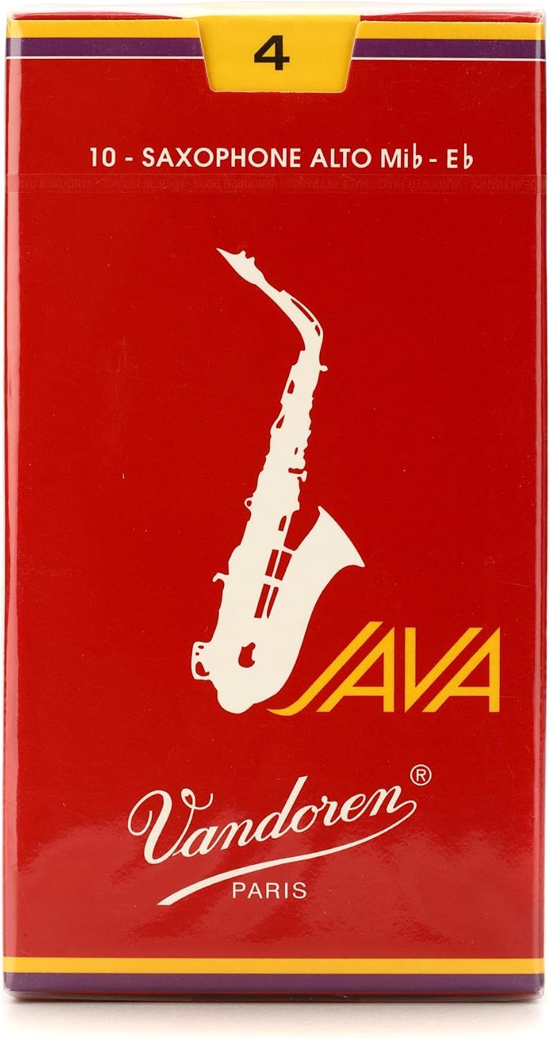 Vandoren SR262R Alto Sax JAVA Red Reeds Strength 2; Box of 10
