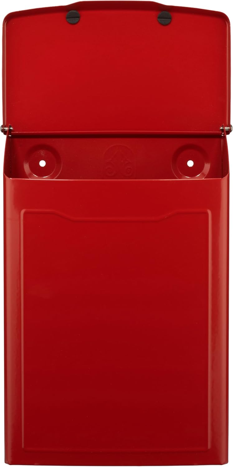 Architectural Mailboxes 2681B Black Marina Wall Mount Mailbox, Small | Galvanized steel build for outside with weather-resistant outdoor construction and a rust-resistant powder-coat finish.