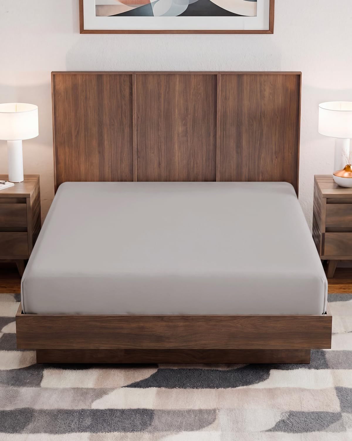 Fitted Hospital Bed Sheet - Hospital Bed Sheets for Home Use - Dark Grey | Ultra-Soft Brushed Microfiber Bedding with 16 Inch Deep Pockets, Extra Long 36 x 84 Fit, Breathable, Cooling and Wrinkle Free