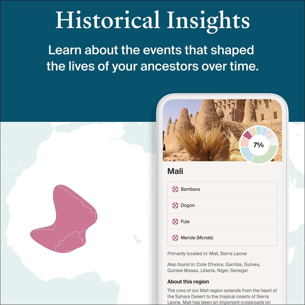 Personalized Genetic Results, DNA Ethnicity Test, Find Relatives, Heritage, Origins & Ethnicities, Family History, Complete DNA Test