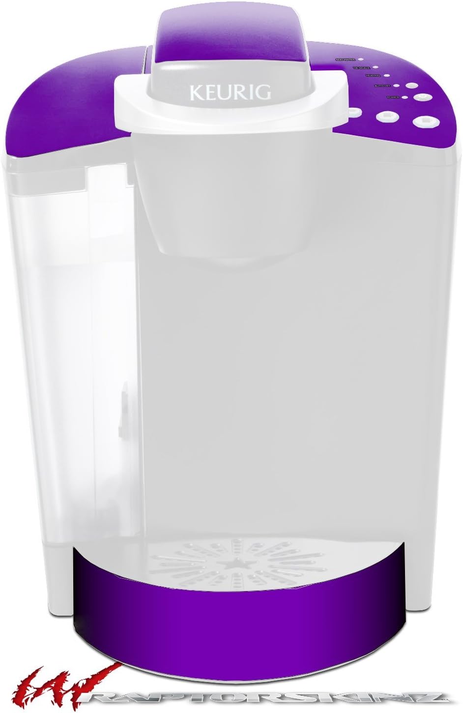 Decal Style Vinyl Skin compatible with Keurig K40 Elite Coffee Makers Solids Collection Purple (COFFEE MAKER NOT INCLUDED)