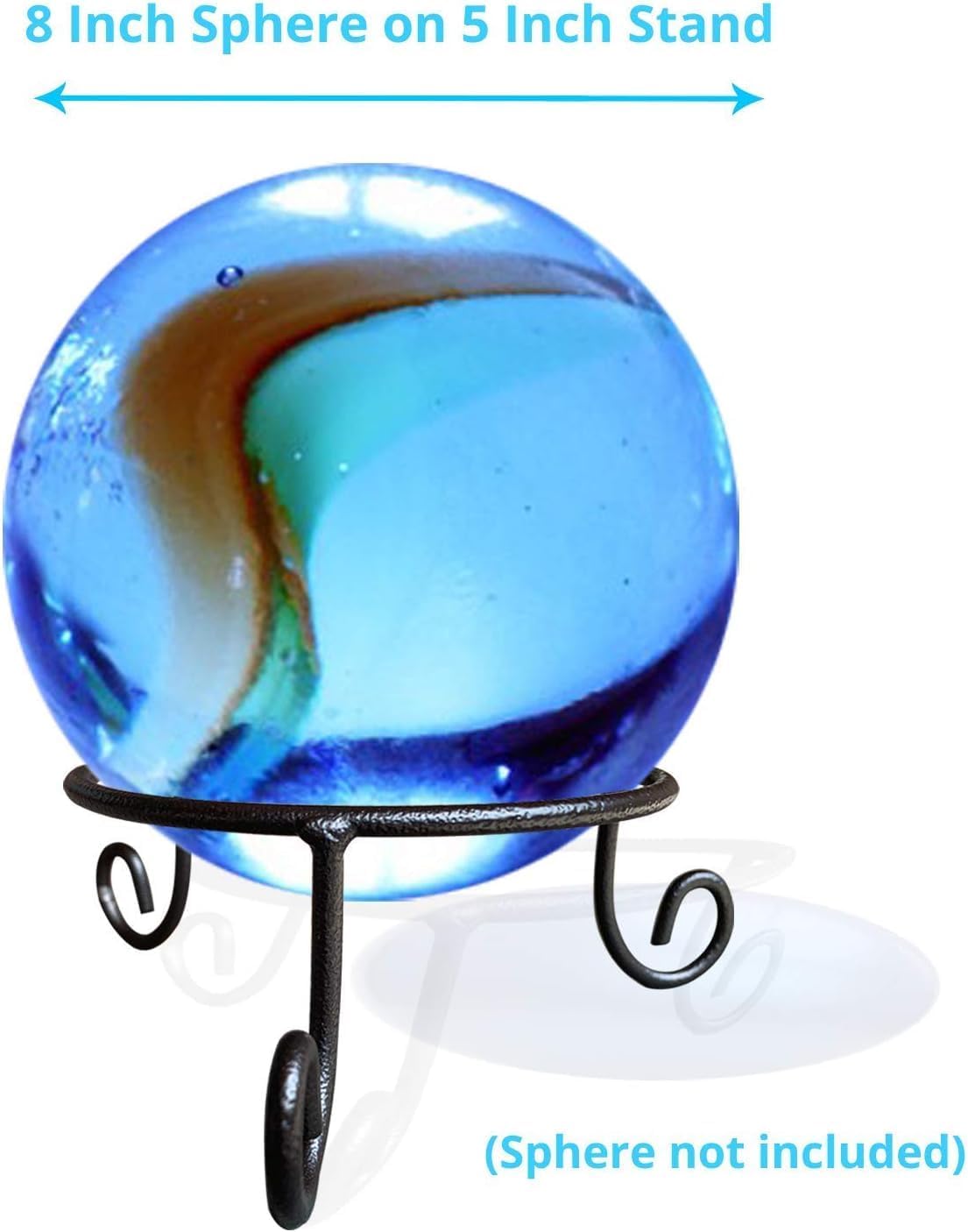 Black Iron Ball Stand - Gazing Globe Stand for Balls, Sphere Holder Wrought Iron Display Stand, Crystal Ball Stand, Glass Bowl Ring Metal Egg Stands