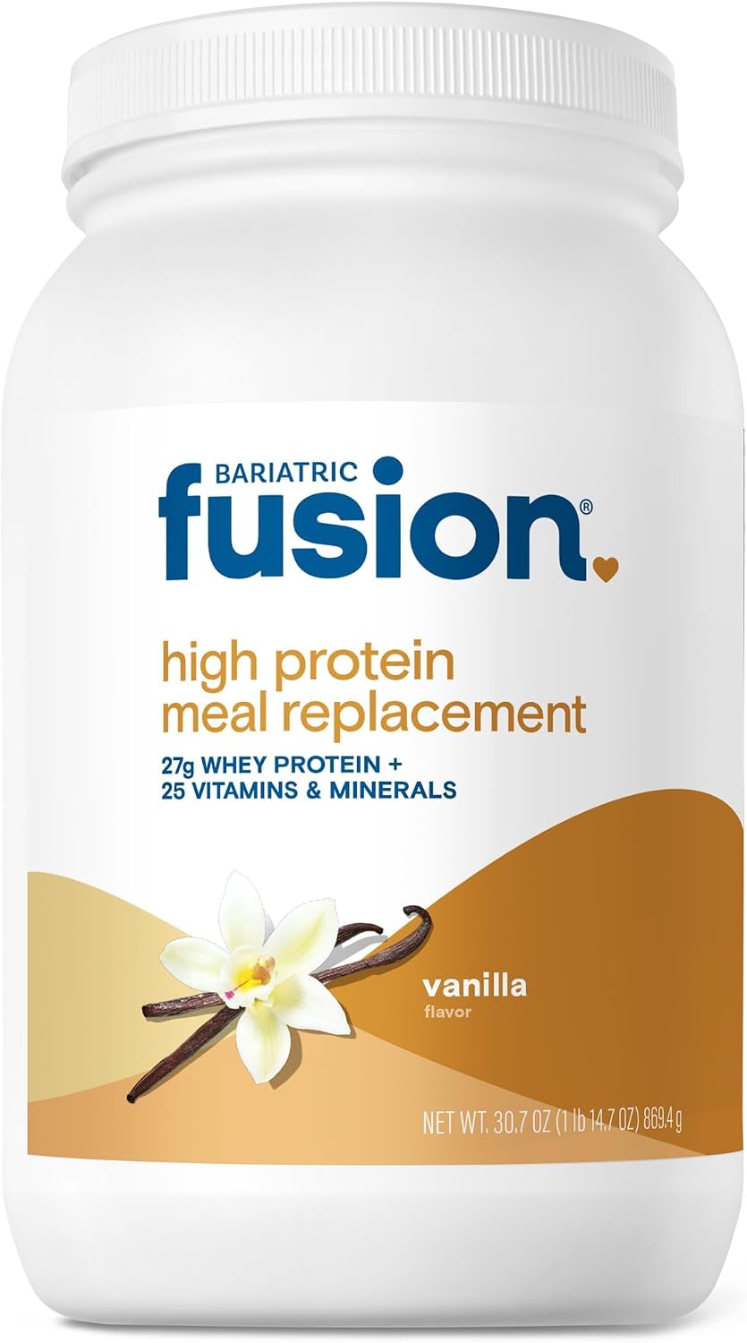Bariatric Fusion Cappucino Meal Replacement 27g Protein Powder, 21 Serving Tub for Bariatric Surgery Patients Including Gastric Bypass and Sleeve Gastrectomy - No Gluten, Aspartame or Sugar