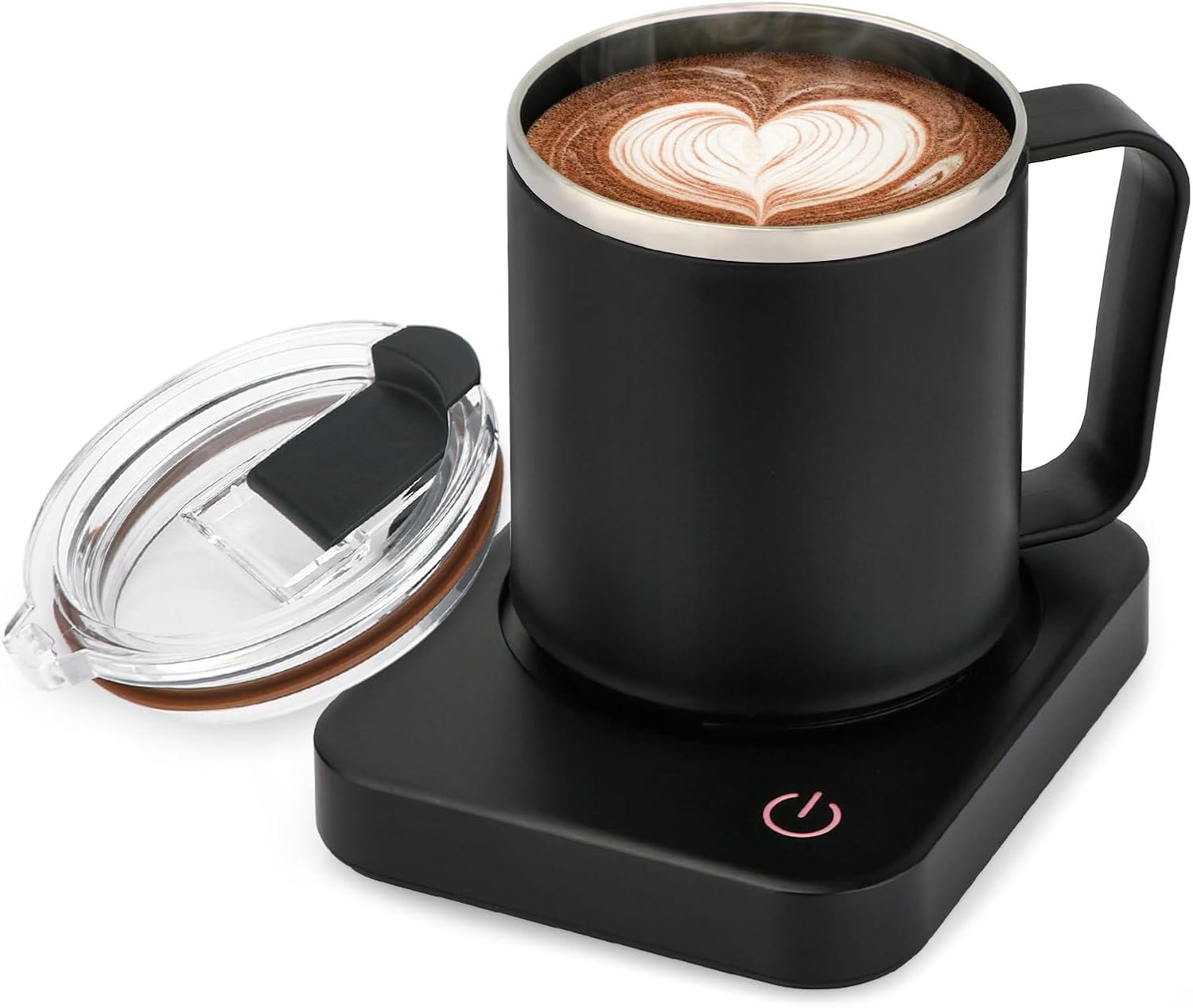 VOBAGA Coffee Mug Warmer for Desk with Auto Shut Off & 3-Temp Settings, Coffee Cup Warmer with Smart Safety Alert Home Office Accessory