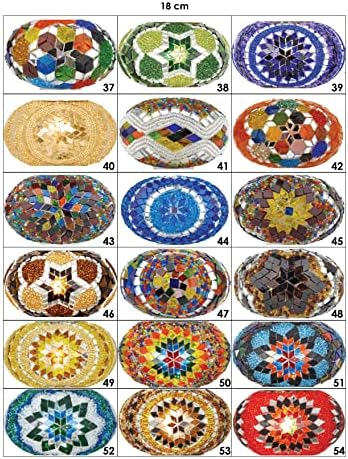 DEMMEX 3 Large Globe Plug-in Turkish Moroccan Mosaic Chandelier, Hanging Lamp, Ceiling Light Fixture with 15ft Cord & Chain for Living Room