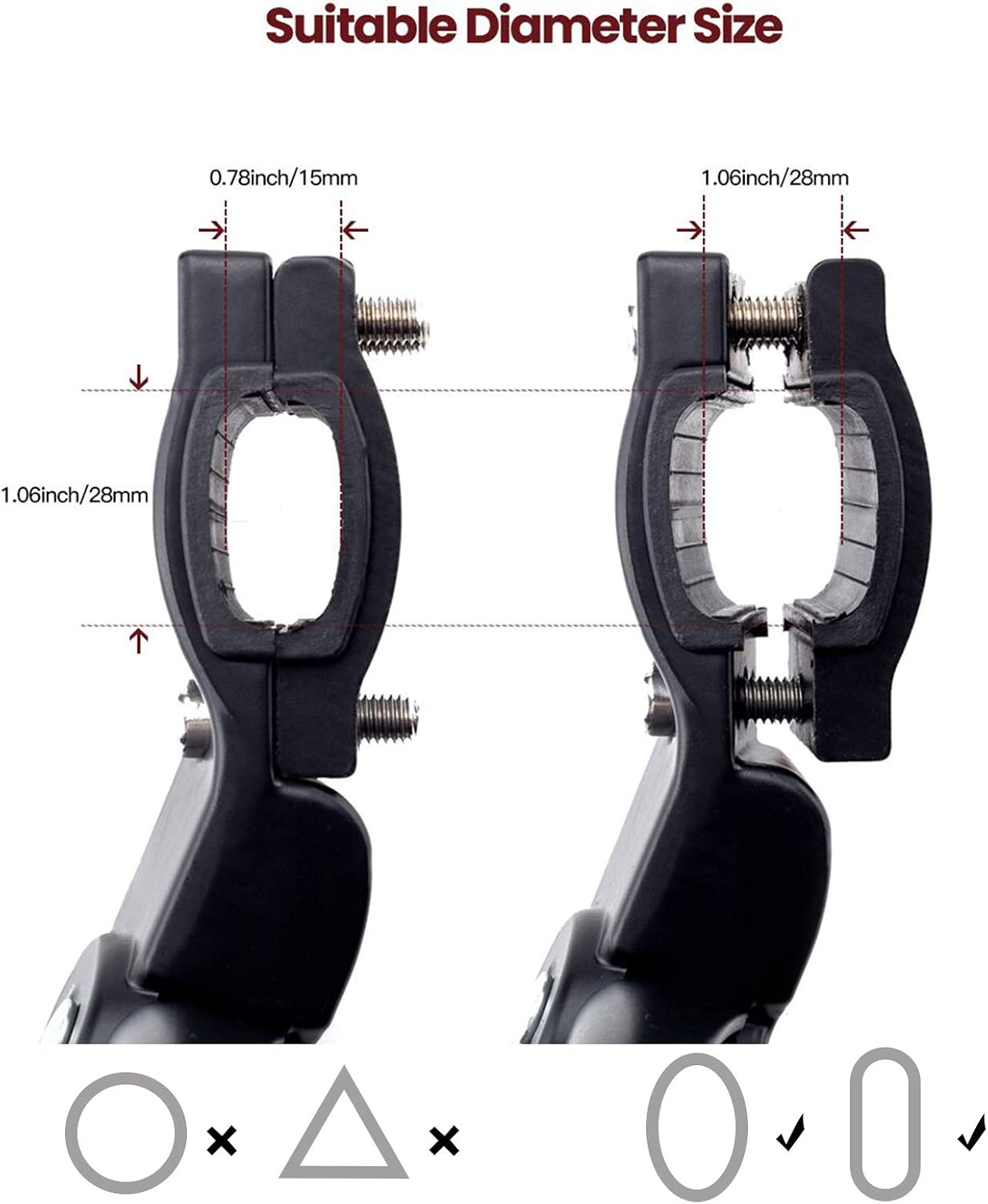 UHACKER Adjustable Bike Kickstand Aluminum Rear Side Bicycle Stand for Bike 22"-26"
